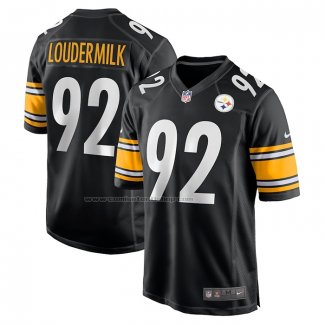 Camiseta NFL Game Pittsburgh Steelers Isaiahh Loudermilk Negro