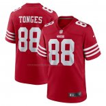 Camiseta NFL Game San Francisco 49ers Jake Tonges Rojo