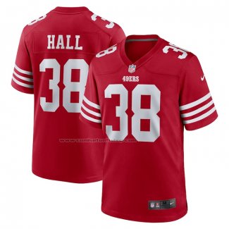 Camiseta NFL Game San Francisco 49ers Kemon Hall Rojo