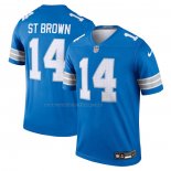 Camiseta NFL Legend Detroit Lions Amon-Ra St. Brown Azul