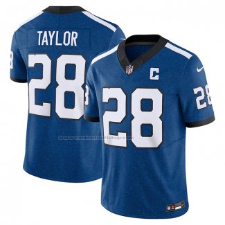 Camiseta NFL Limited Indianapolis Colts Jonathan Taylor Vapor F.U.S.E. Azul2