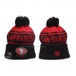 Gorro Beanie San Francisco 49ers New Era Sideline Negro Rojo