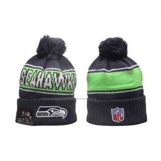 Gorro Beanie Seattle Seahawks New Era Sideline Negro Verde