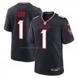 Camiseta NFL Game Houston Texans Number 1 Dad Azul2