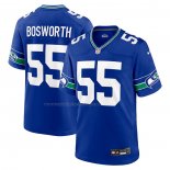 Camiseta NFL Game Seattle Seahawks Brian Bosworth Throwback Retired Azul