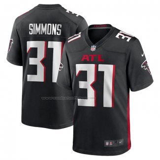 Camiseta NFL Game Atlanta Falcons Justin Simmons Negro