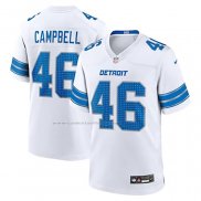 Camiseta NFL Game Detroit Lions Jack Campbell Blanco